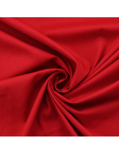 Tessuto popeline di cotone - Rosso