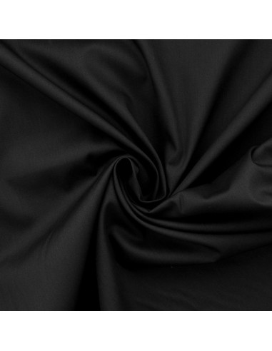 Tessuto popeline di cotone - Nero