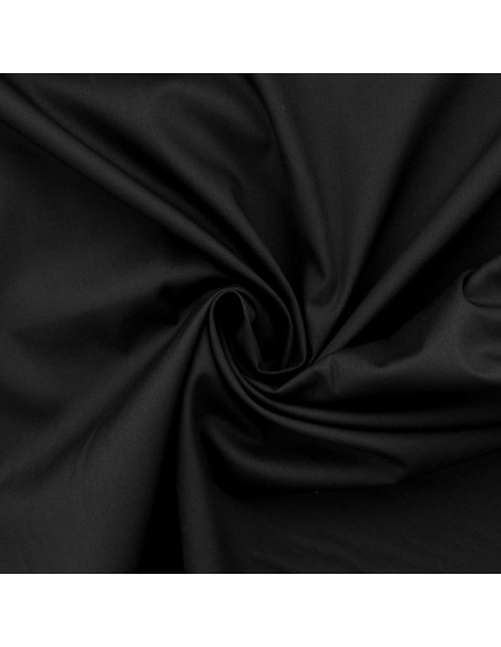 Tessuto popeline di cotone - Nero