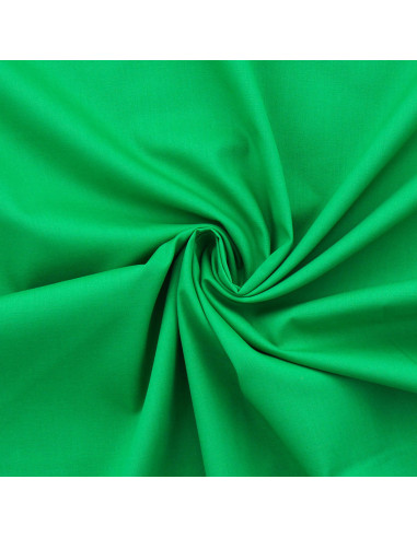 Tessuto popeline di cotone - Verde prato