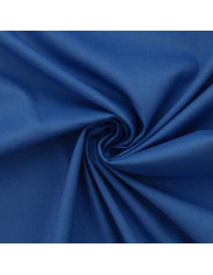 Tessuto popeline di cotone - Blu di Francia