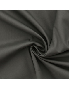 Tessuto popeline di cotone - Grigio scuro