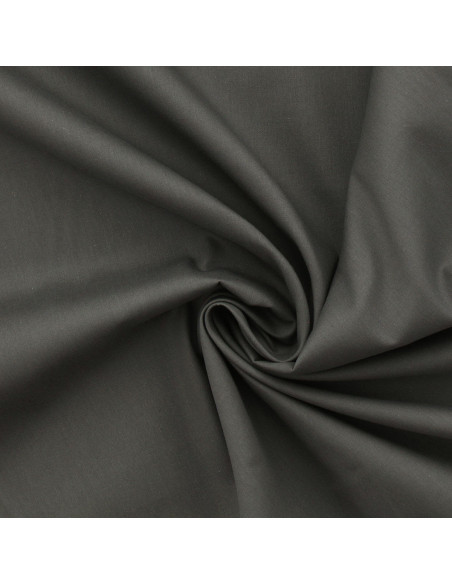 Tessuto popeline di cotone - Grigio scuro