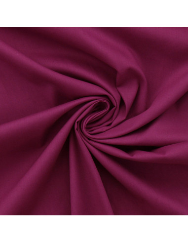 Tessuto popeline di cotone - Cassis