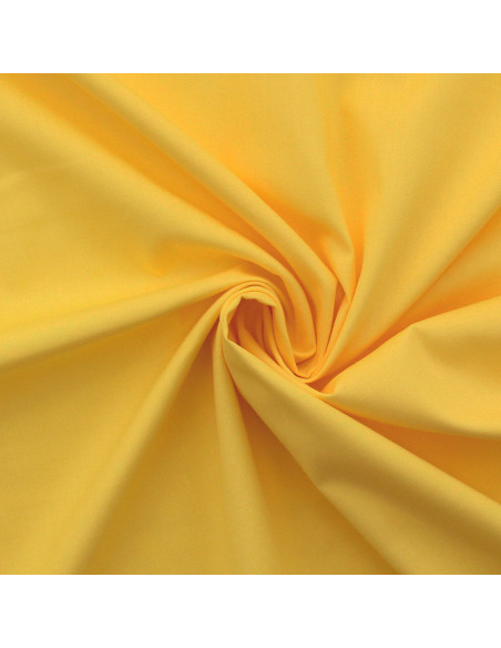 Tessuto popeline di cotone - Giallo paglierino