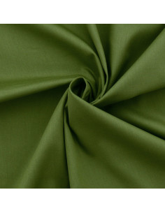 Tessuto popeline di cotone - Verde militare