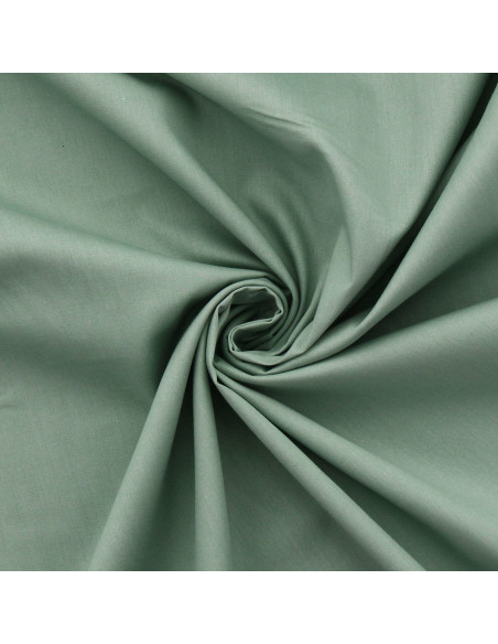 Tessuto popeline di cotone - Verde grigio