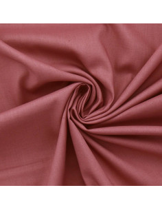 Tessuto popeline di cotone - Legno di rosa