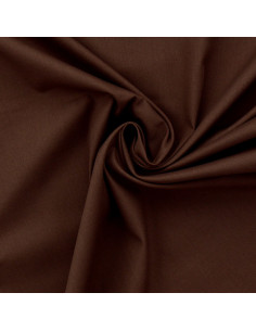 Tessuto popeline di cotone - Marrone
