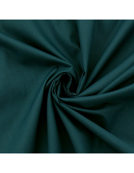 Tessuto popeline di cotone - Blu petrolio
