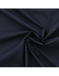 Tessuto popeline di cotone - Blu marino