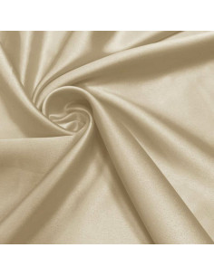 Tessuto satinato elasticizzato - Naturale