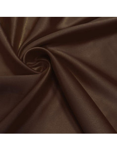 Tessuto satinato elasticizzato - Marrone
