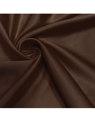 Tessuto satinato elasticizzato - Marrone
