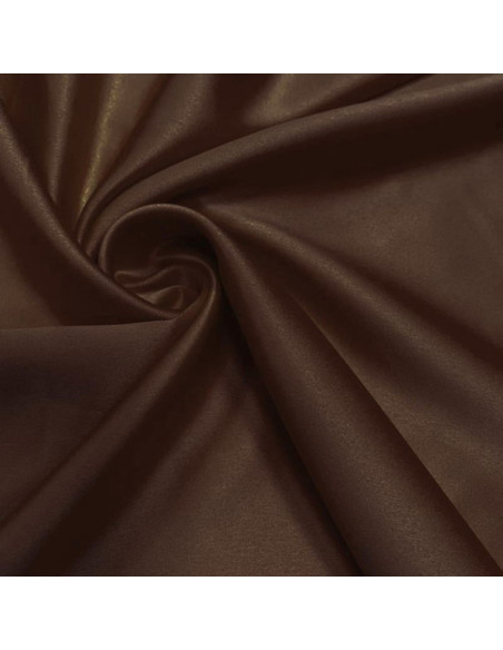 Tessuto satinato elasticizzato - Marrone
