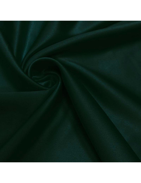 Tessuto satinato elasticizzato - Verde scuro