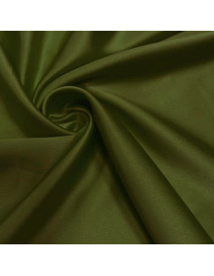 Tessuto satinato elasticizzato - Verde muschio scuro