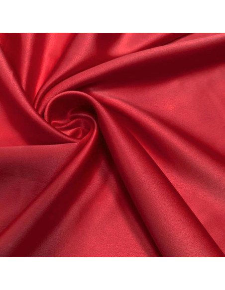 Tessuto satinato elasticizzato - Rosso