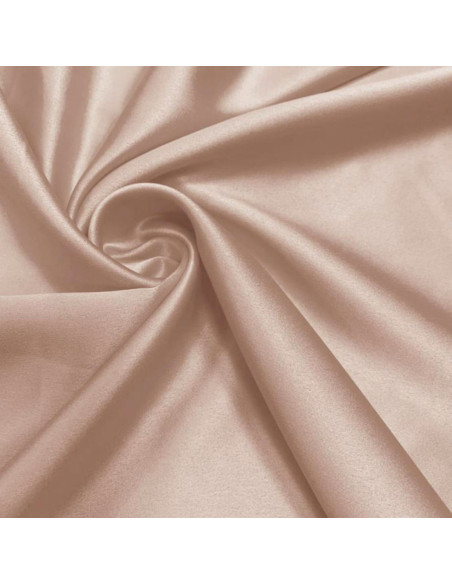 Tessuto satinato elasticizzato - Sabbia rosa