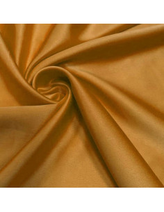 Tessuto satinato elasticizzato - Ocra