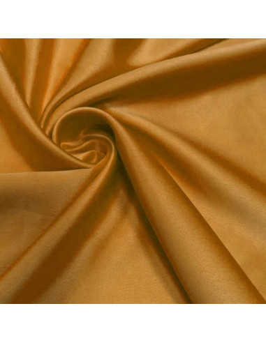 Tessuto satinato elasticizzato - Ocra