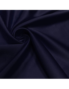 Tessuto satinato elasticizzato - Blu scuro