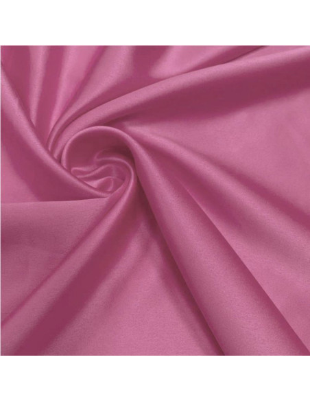 Tessuto satinato elasticizzato - Rosa scuro