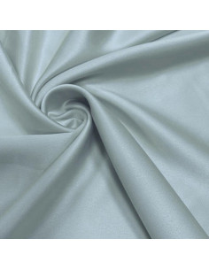 Tessuto satinato elasticizzato - Grigio perla