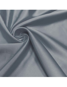 Tessuto satinato elasticizzato - Grigio