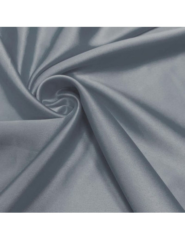 Tessuto satinato elasticizzato - Grigio