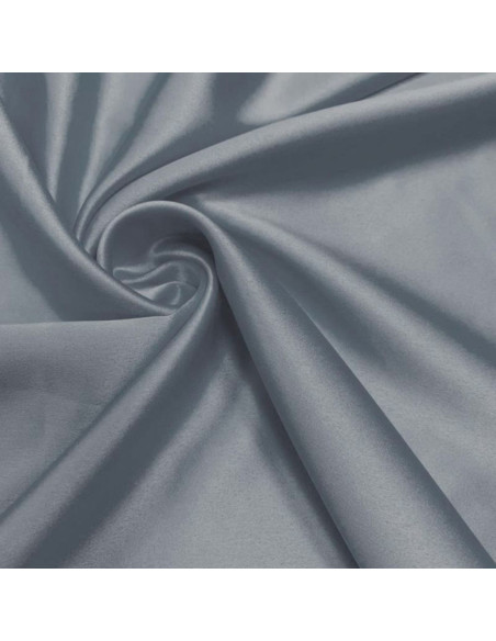Tessuto satinato elasticizzato - Grigio
