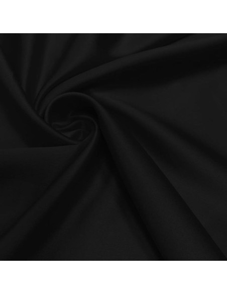 Tessuto satinato elasticizzato - Nero