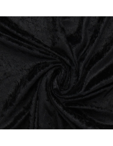 Tessuti panne di velluto - Nero
