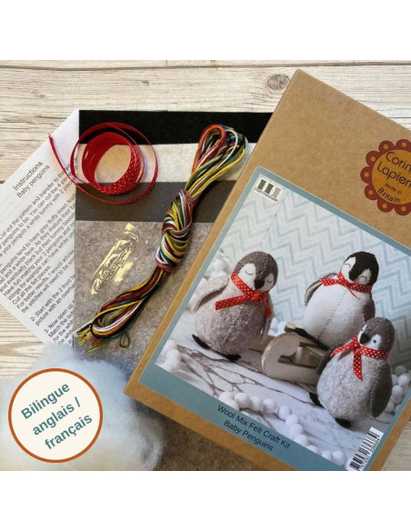 Kit feltro - Cuccioli di pinguino
