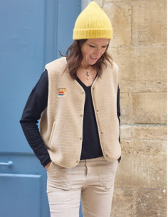 Modello di gilet senza maniche Sherpa - Atelier Scämmit