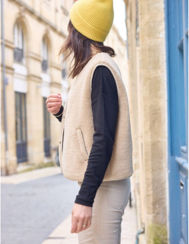 Modello di gilet senza maniche Sherpa - Atelier Scämmit