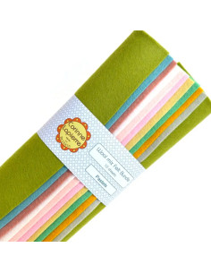 Assortimento feltro 22,5 x 22,5 cm - Pastello