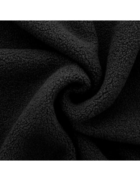 Tessuto pelliccia bouclé Teddy - Nero