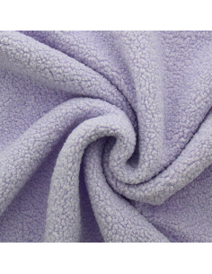 Tessuto pelliccia bouclé Teddy - Lavanda