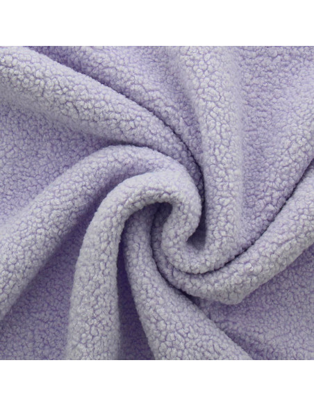 Tessuto pelliccia bouclé Teddy - Lavanda