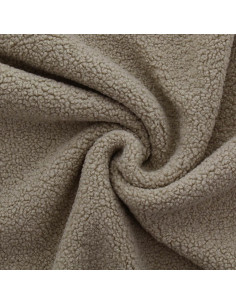 Tessuto pelliccia bouclé Teddy - Beige