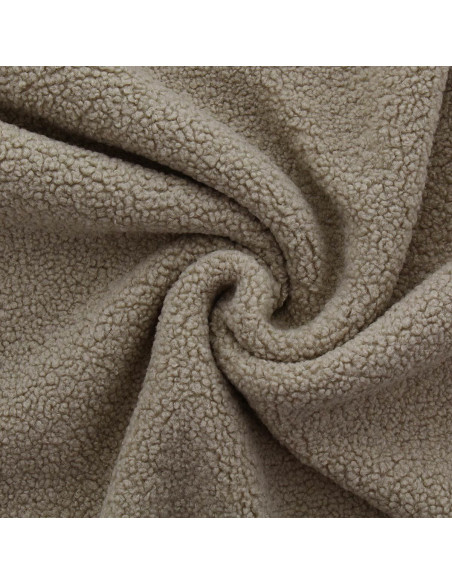 Tessuto pelliccia bouclé Teddy - Beige