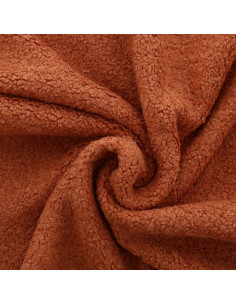 Tessuto pelliccia bouclé Teddy - Rame
