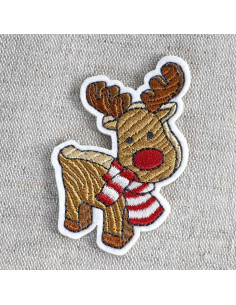 Toppa termoadesiva è Natale - Renna