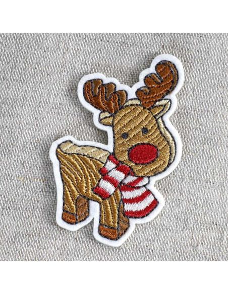 Toppa termoadesiva è Natale - Renna