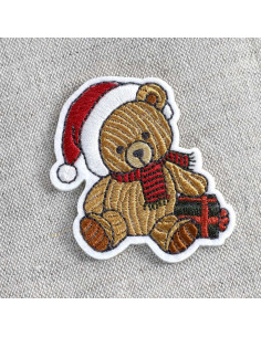 Toppa termoadesiva è Natale - Orso