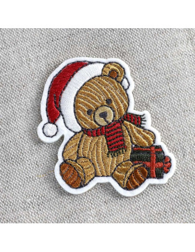 Toppa termoadesiva è Natale - Orso