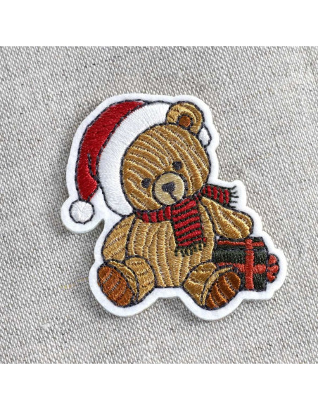 Toppa termoadesiva è Natale - Orso