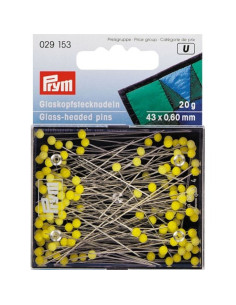 Spilli con testa di vetro extra lunghi 20 Grs