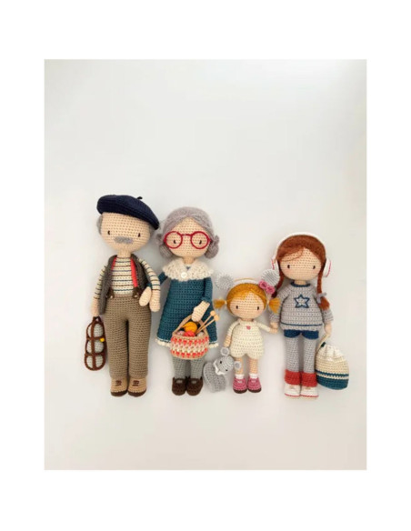 Libro la famiglia di Lulu all'uncinetto